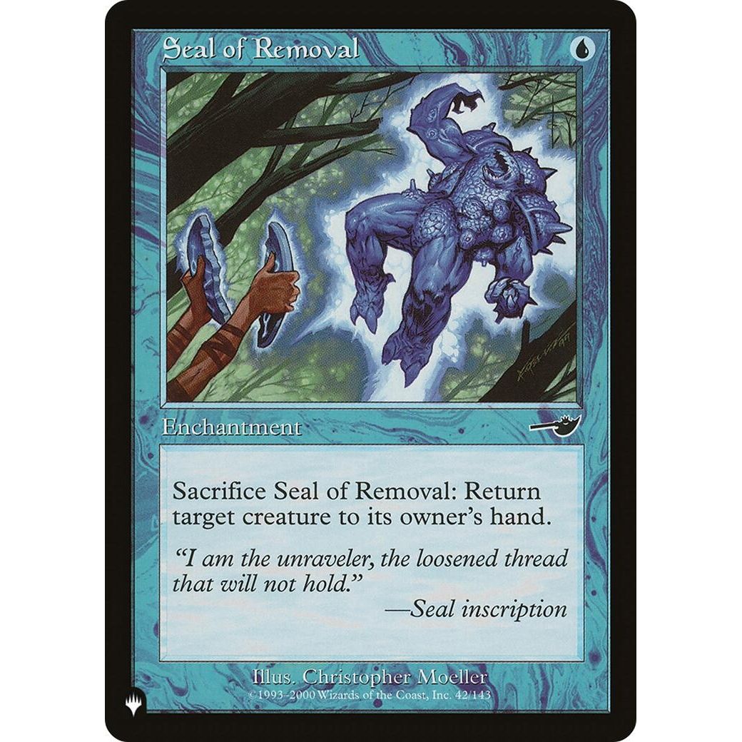 Image for Seal of Removal (42/143) (LIST) - Magic: The Gathering