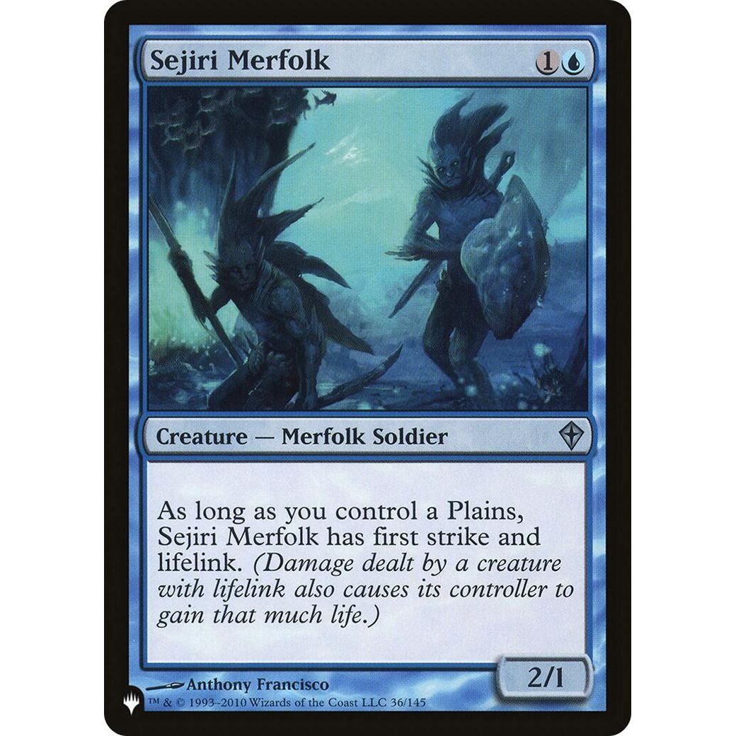 Image for Sejiri Merfolk (36/145) (LIST) - Magic: The Gathering