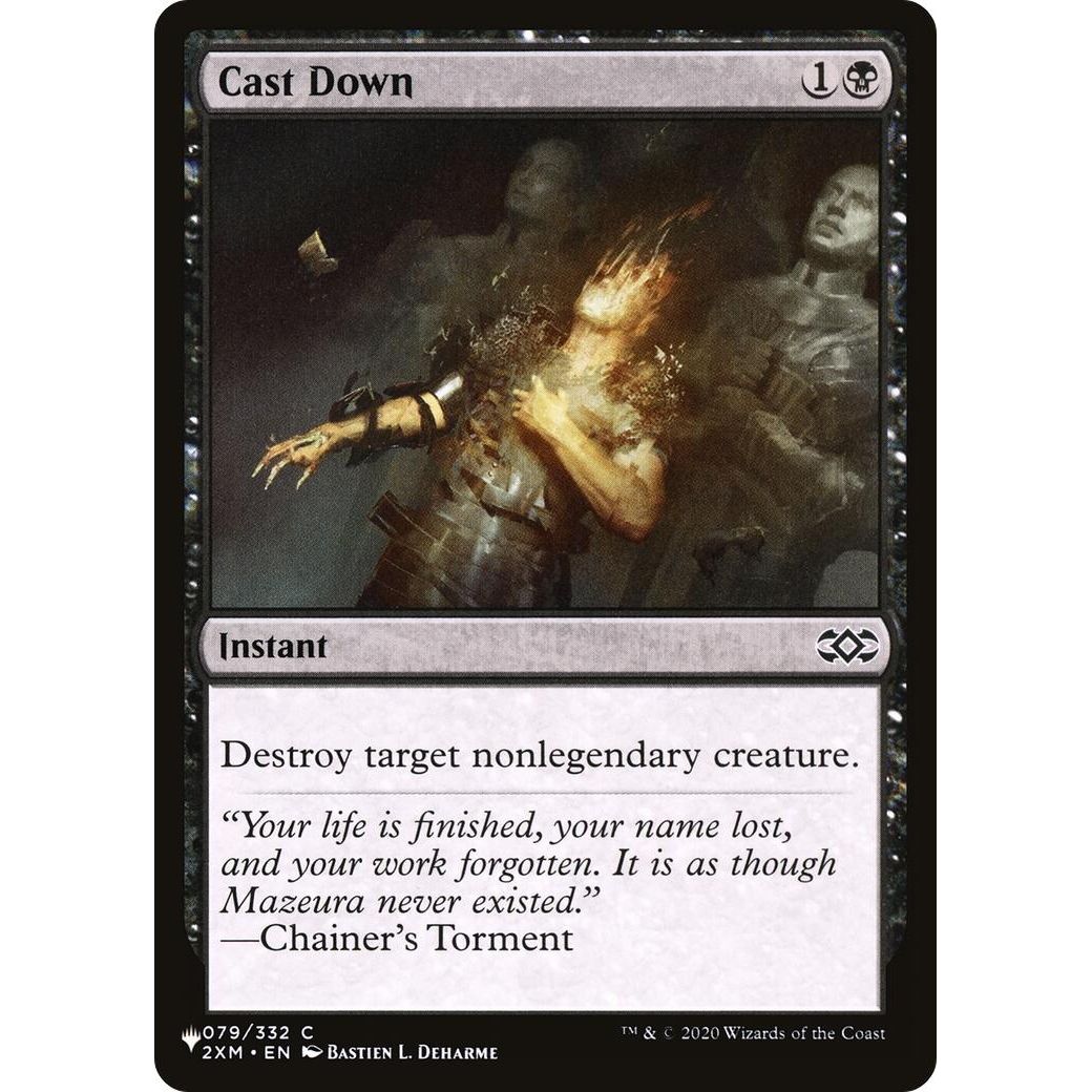 Image for Cast Down (2XM) (079/332) (LIST) - Magic: The Gathering