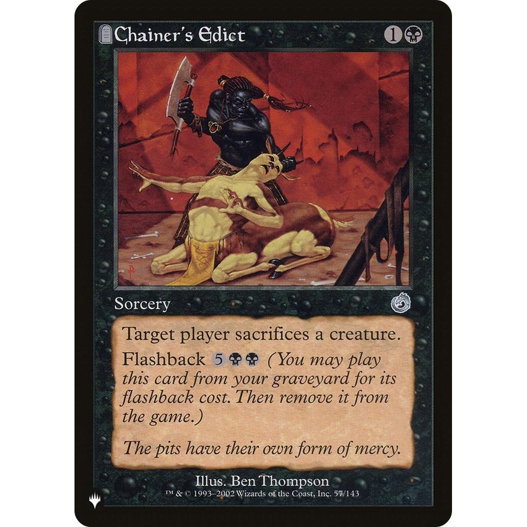 Image for Chainer's Edict (57/143) (LIST) - Magic: The Gathering