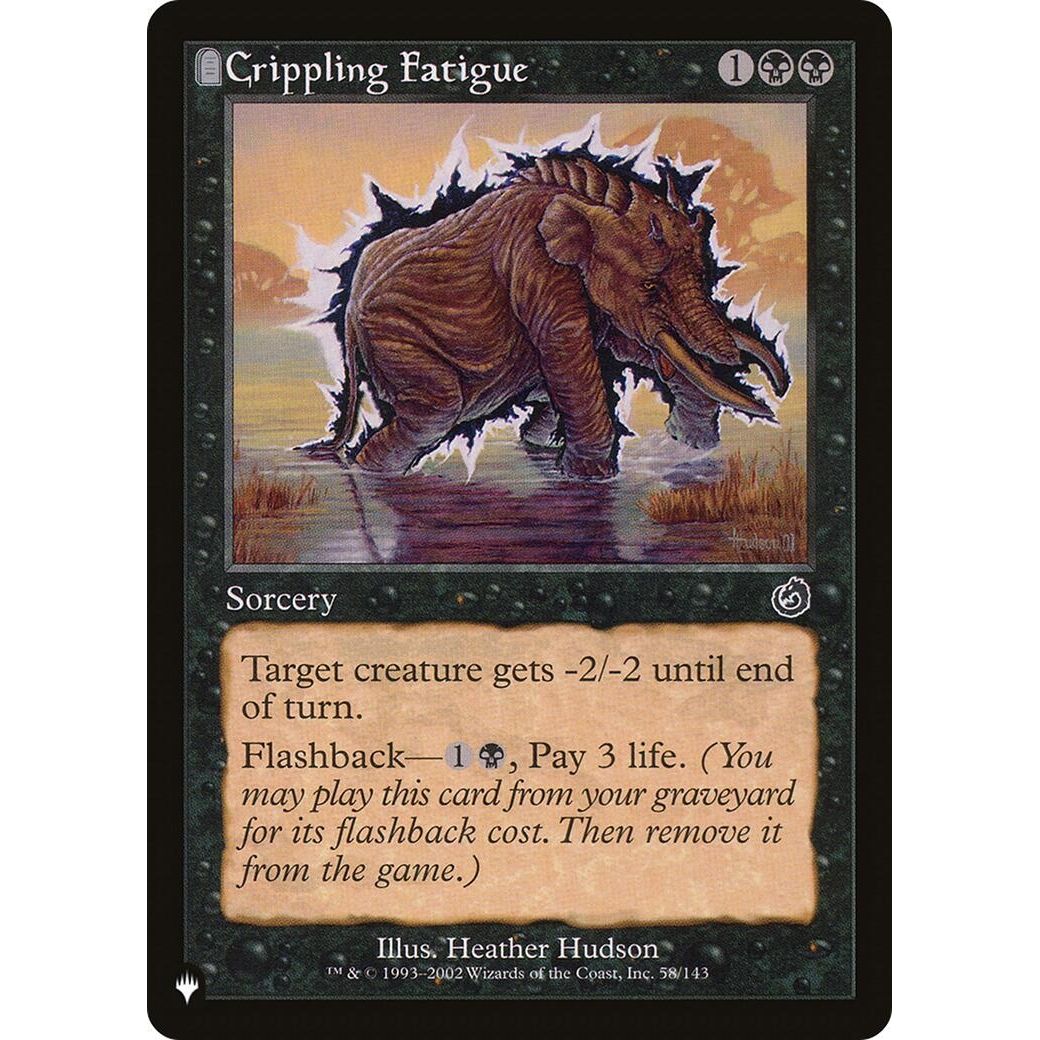 Image for Crippling Fatigue (58/143) (LIST) - Magic: The Gathering