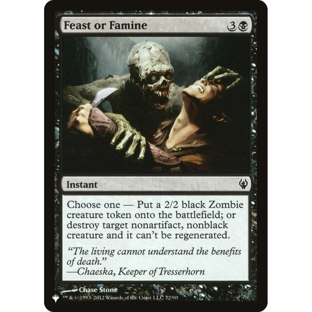 Image for Feast or Famine (72/90) (LIST) - Magic: The Gathering