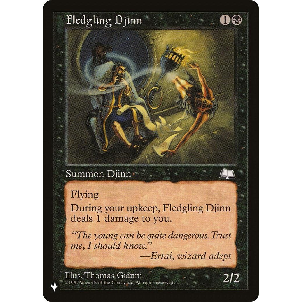 Image for Fledgling Djinn (LIST) - Magic: The Gathering