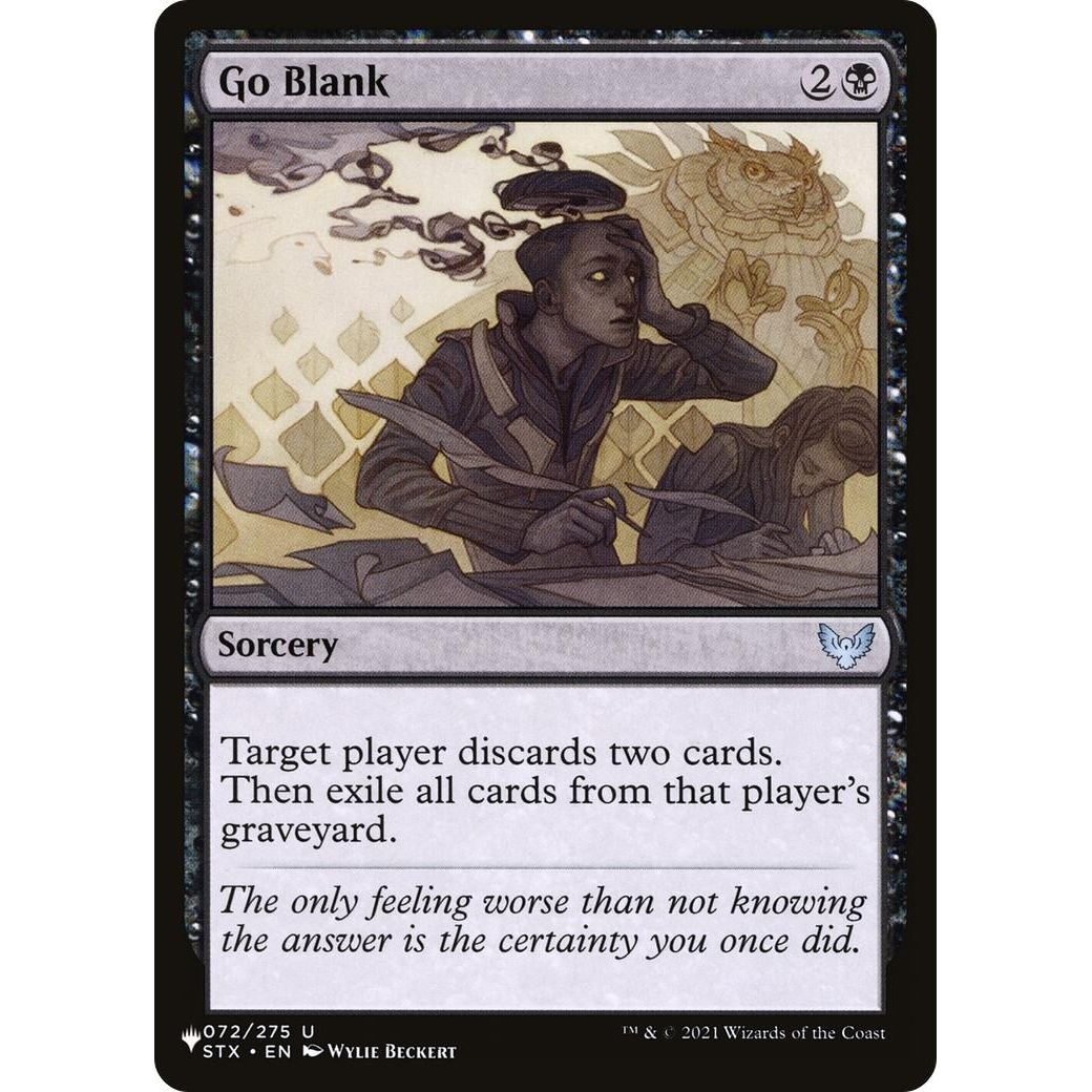 Image for Go Blank (072/275) (LIST) - Magic: The Gathering
