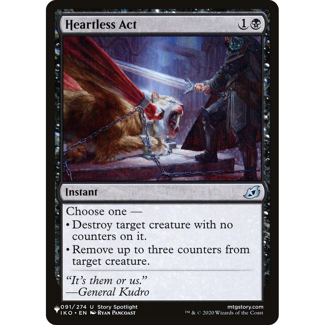 Image for Heartless Act (091/274) (LIST) - Magic: The Gathering