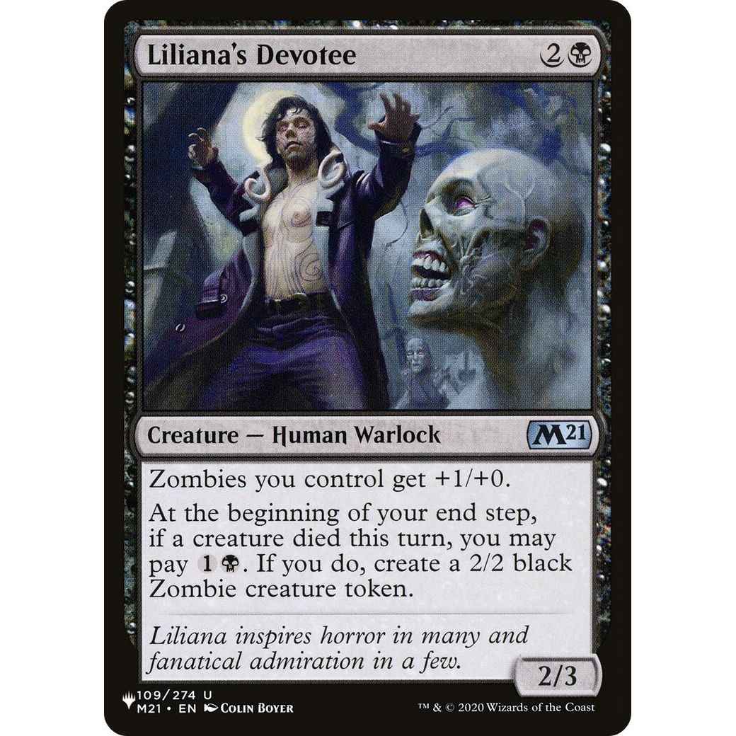 Image for Liliana's Devotee (109/274) (LIST) - Magic: The Gathering