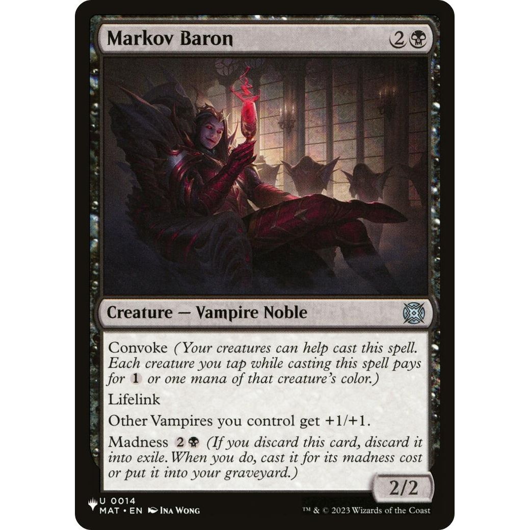 Image for Markov Baron (0014) (LIST) - Magic: The Gathering