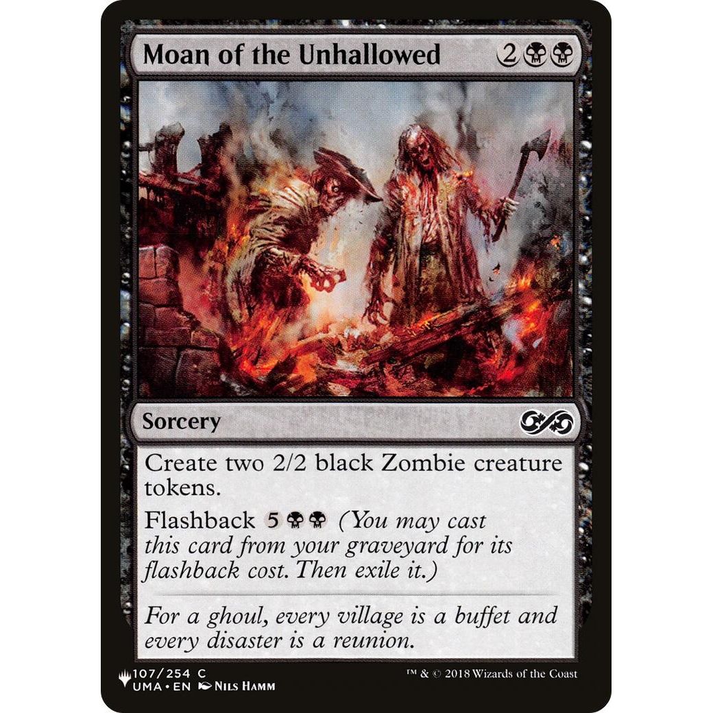 Image for Moan of the Unhallowed (107/254) (LIST) - Magic: The Gathering