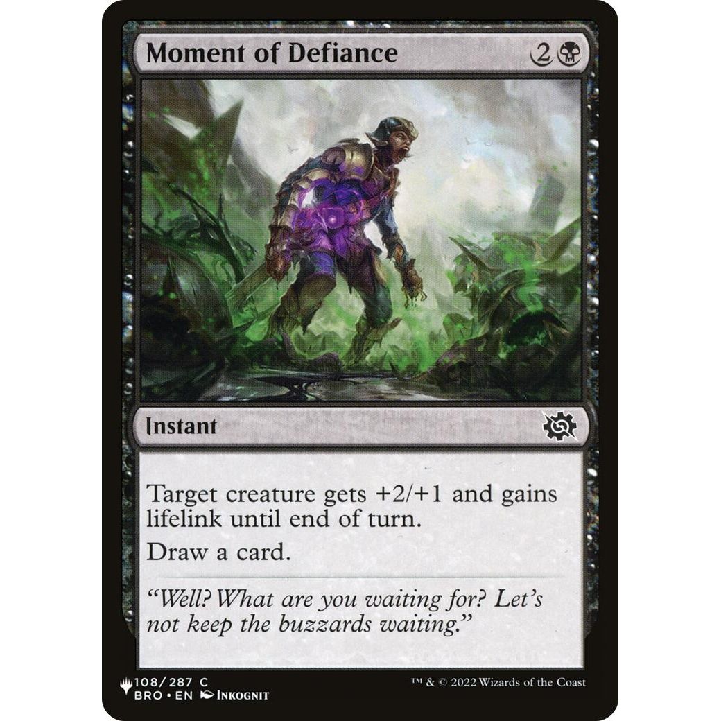 Image for Moment of Defiance (108/012) (LIST) - Magic: The Gathering