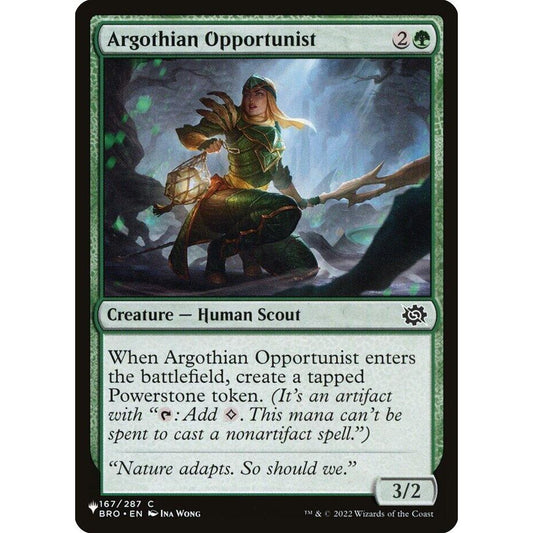 Image for Argothian Opportunist (167/012) (LIST) - Magic: The Gathering