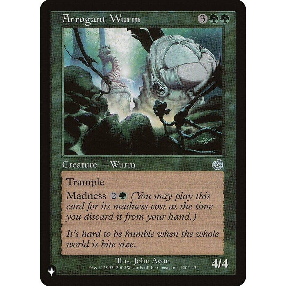 Image for Arrogant Wurm (120/143) (LIST) - Magic: The Gathering