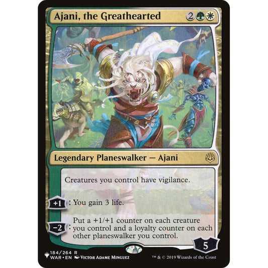 Image for Ajani, the Greathearted (184/264) (LIST) - Magic: The Gathering
