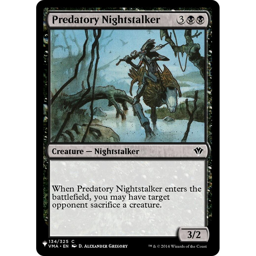 Image for Predatory Nightstalker (134/325) (LIST) - Magic: The Gathering