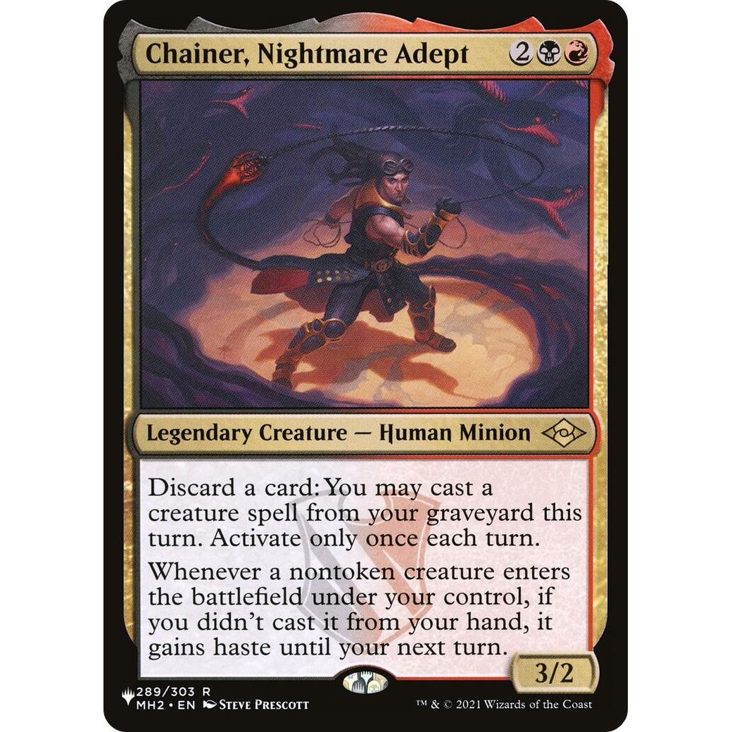 Image for Chainer, Nightmare Adept (289/303) (LIST) - Magic: The Gathering