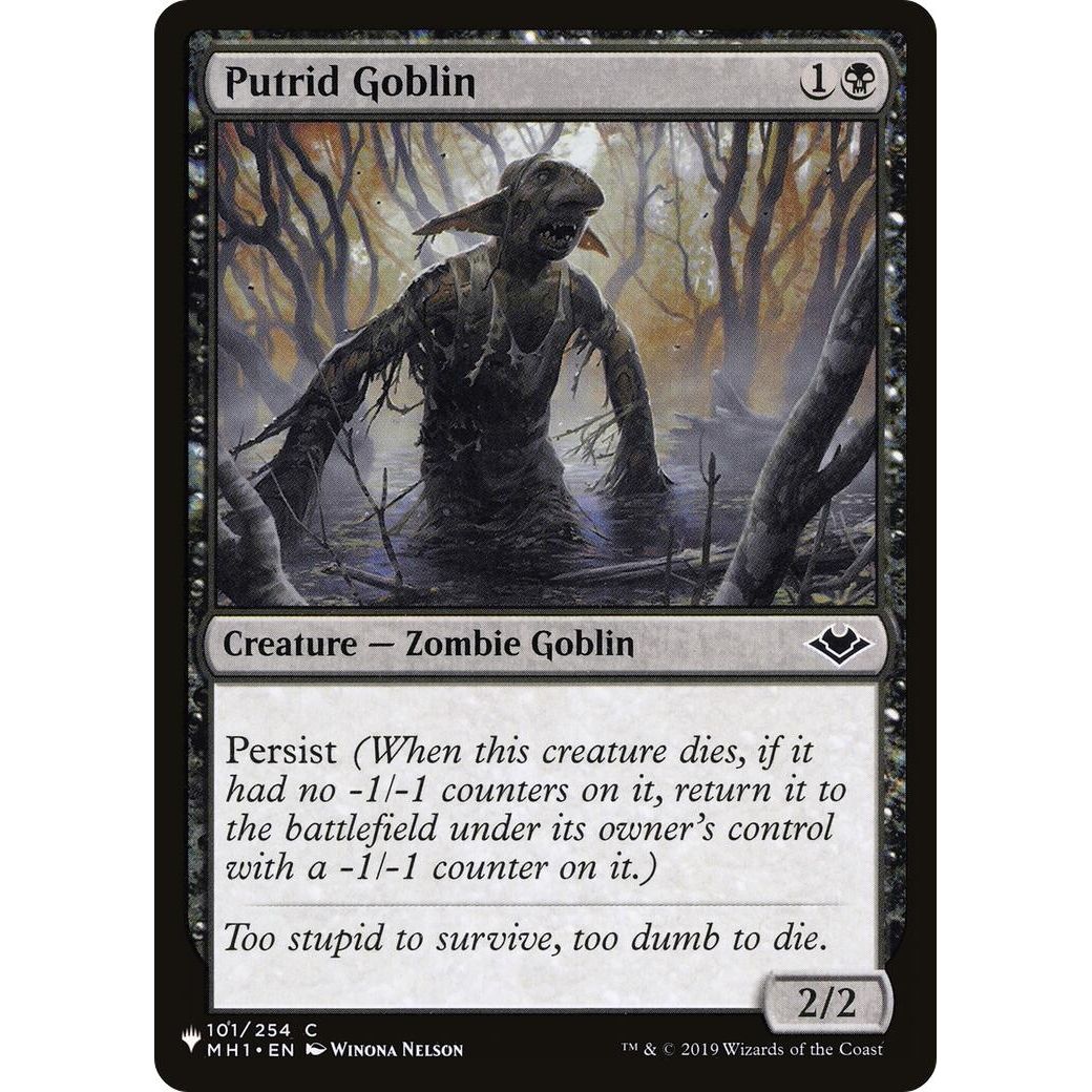 Image for Putrid Goblin (101/254) (LIST) - Magic: The Gathering