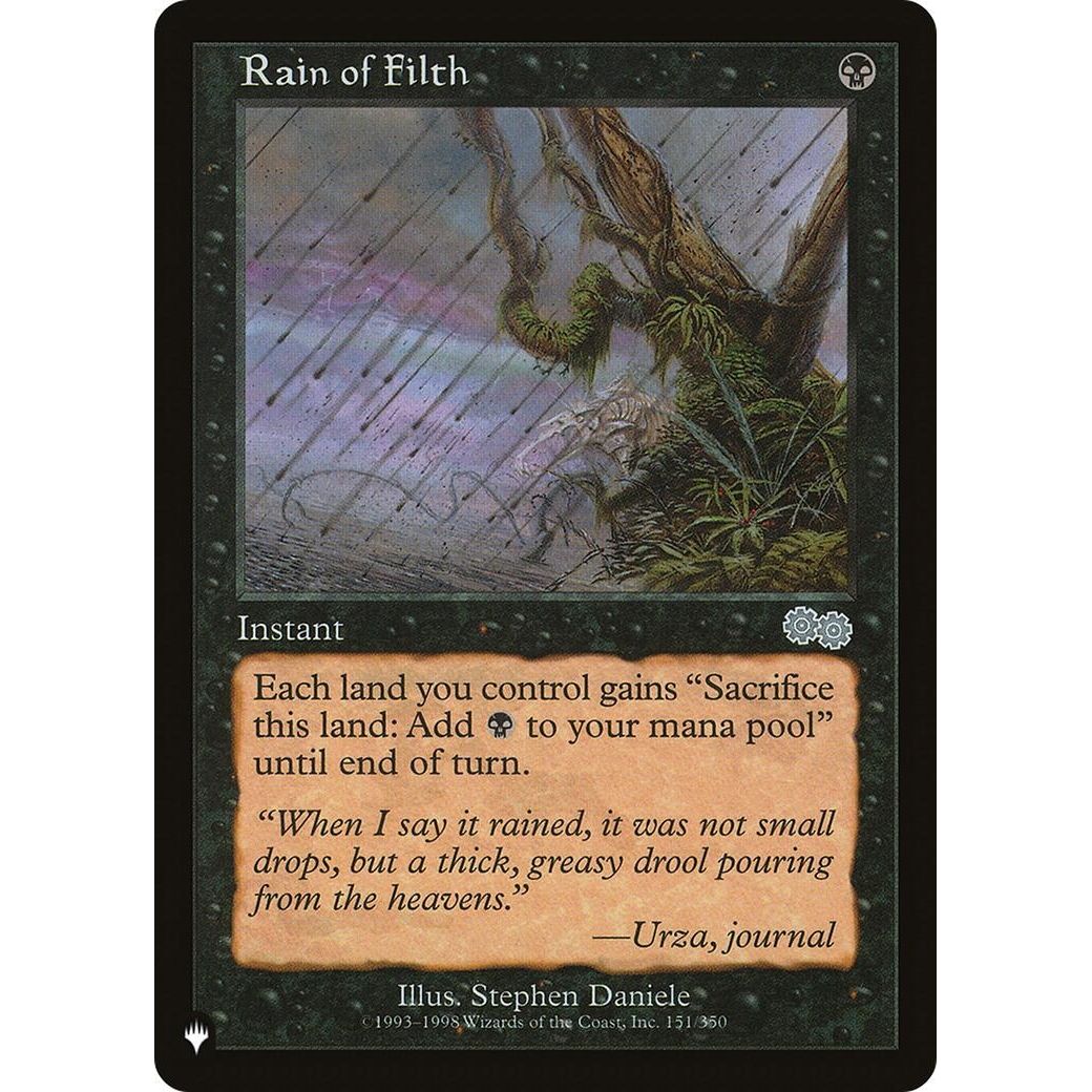 Image for Rain of Filth (151/350) (LIST) - Magic: The Gathering