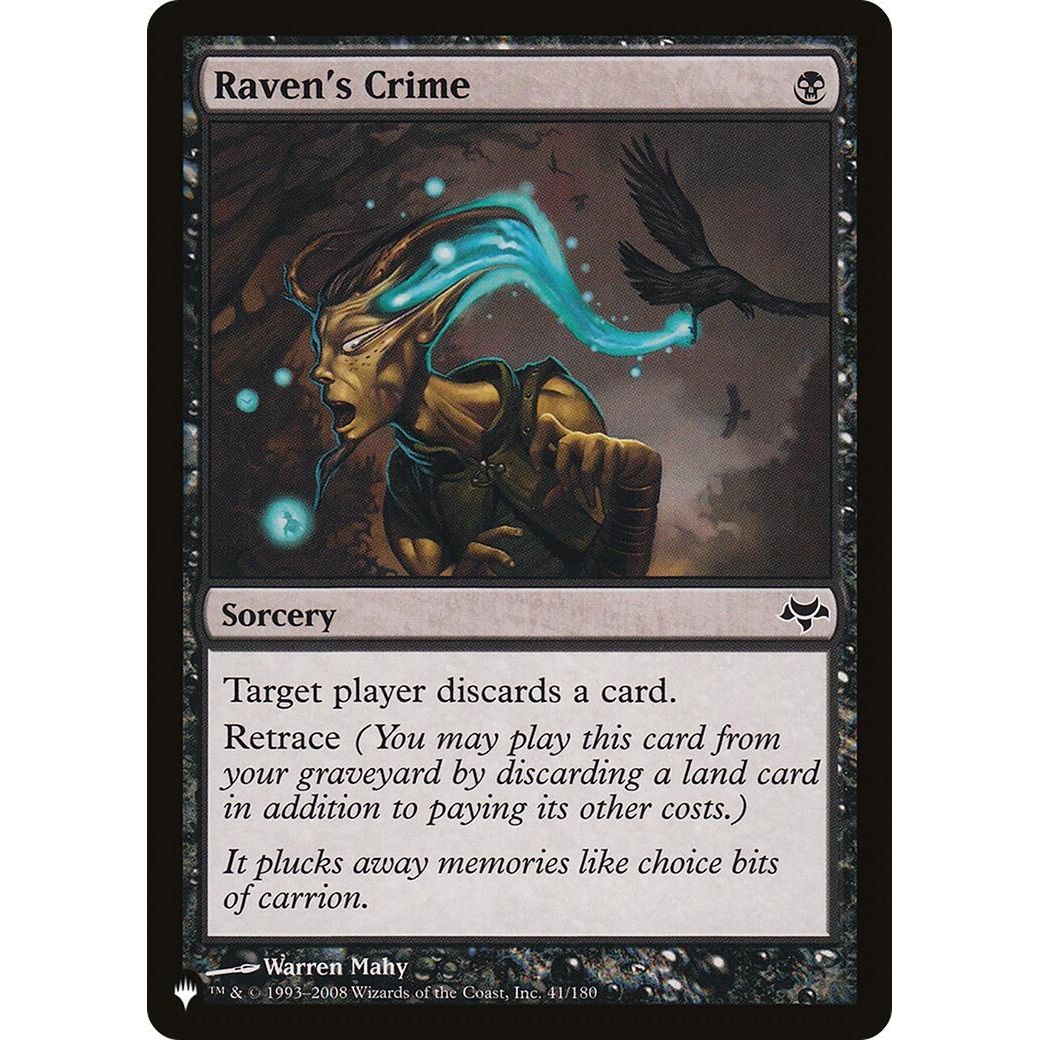 Image for Raven's Crime (41/180) (LIST) - Magic: The Gathering