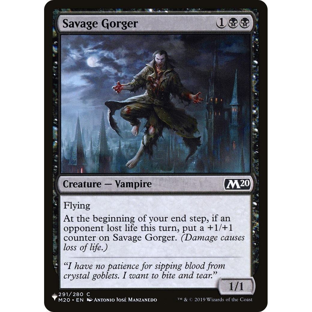 Image for Savage Gorger (291/280) (LIST) - Magic: The Gathering