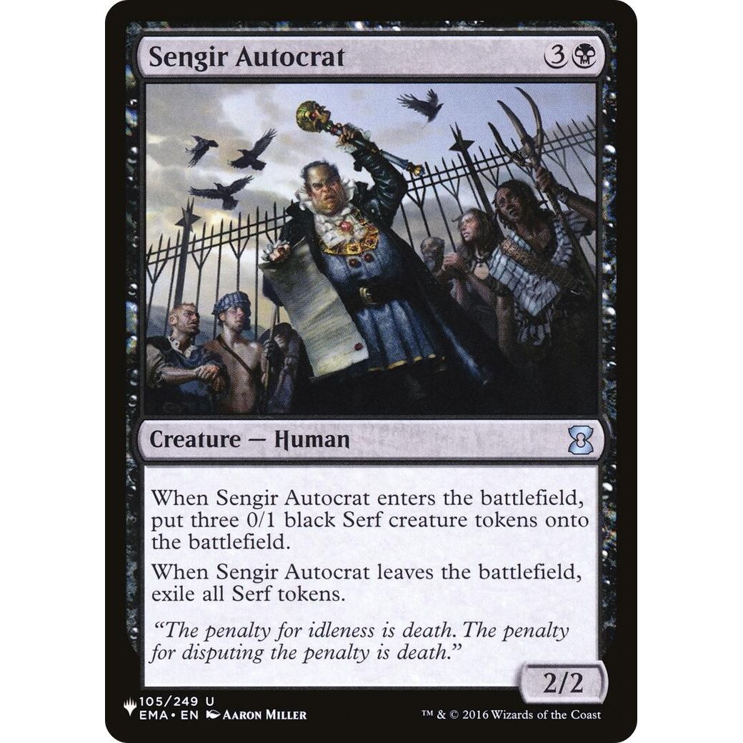 Image for Sengir Autocrat (105/249) (LIST) - Magic: The Gathering