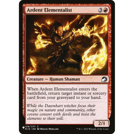 Image for Ardent Elementalist (128/277) (LIST) - Magic: The Gathering