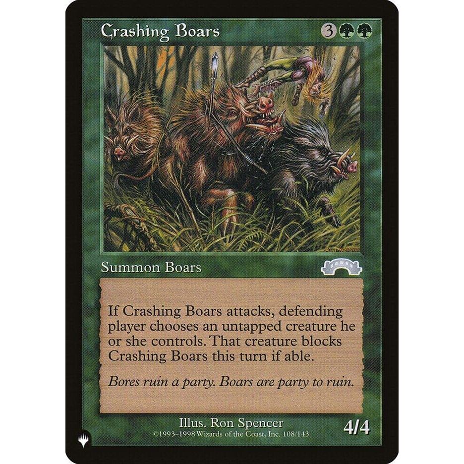 Image for Crashing Boars (108/143) (LIST) - Magic: The Gathering