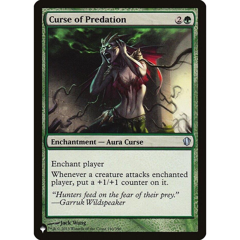 Image for Curse of Predation (140/356) (LIST) - Magic: The Gathering