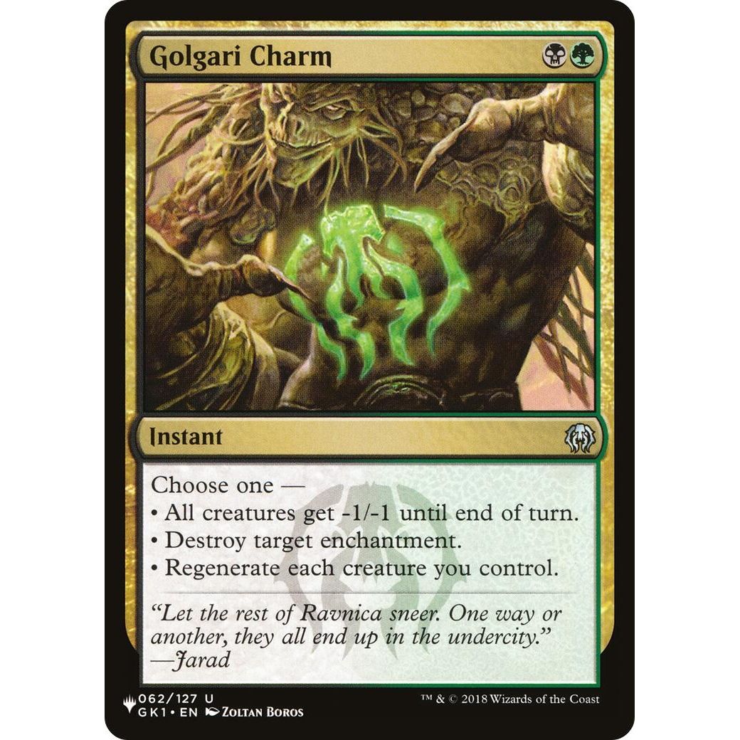 Image for Golgari Charm (062/127) (LIST) - Magic: The Gathering