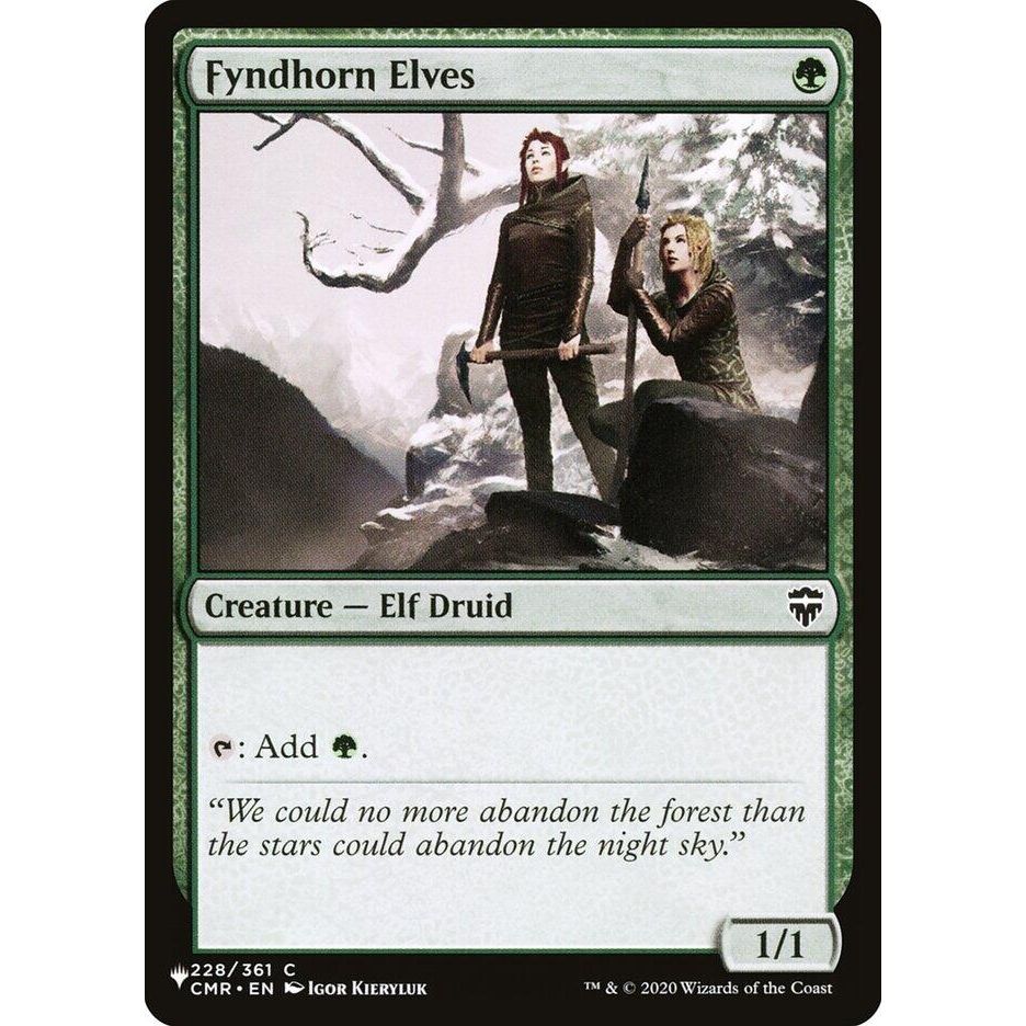 Image for Fyndhorn Elves (228/361) (LIST) - Magic: The Gathering