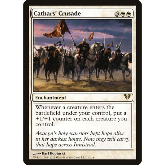 Image for Cathars' Crusade (10) (AVR) - Magic: The Gathering