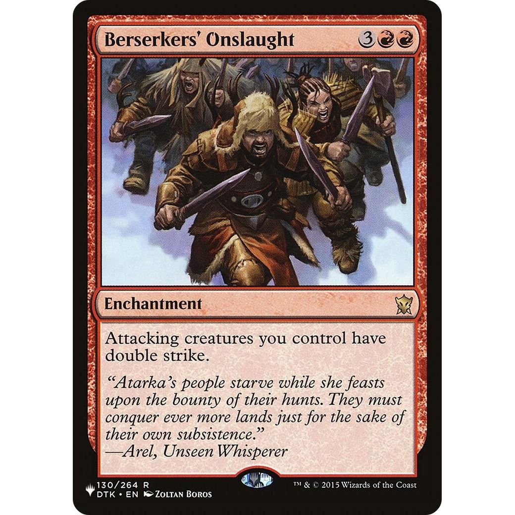 Image for Berserkers' Onslaught (130/264) (LIST) - Magic: The Gathering