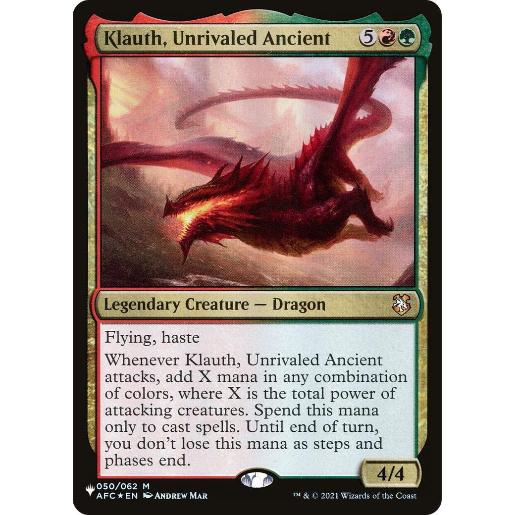 Image for Klauth, Unrivaled Ancient (050/062) (LIST) - Magic: The Gathering