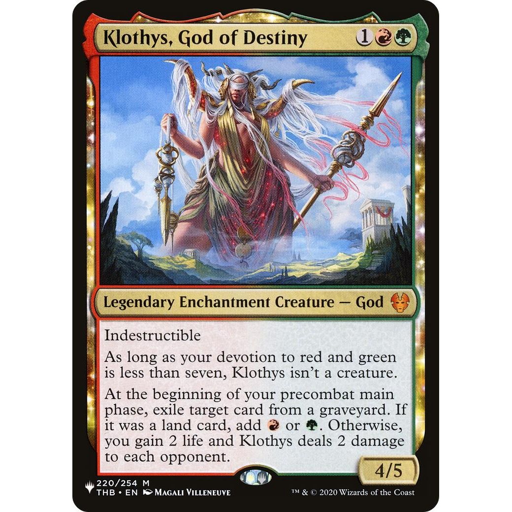 Image for Klothys, God of Destiny (220/254) (LIST) - Magic: The Gathering