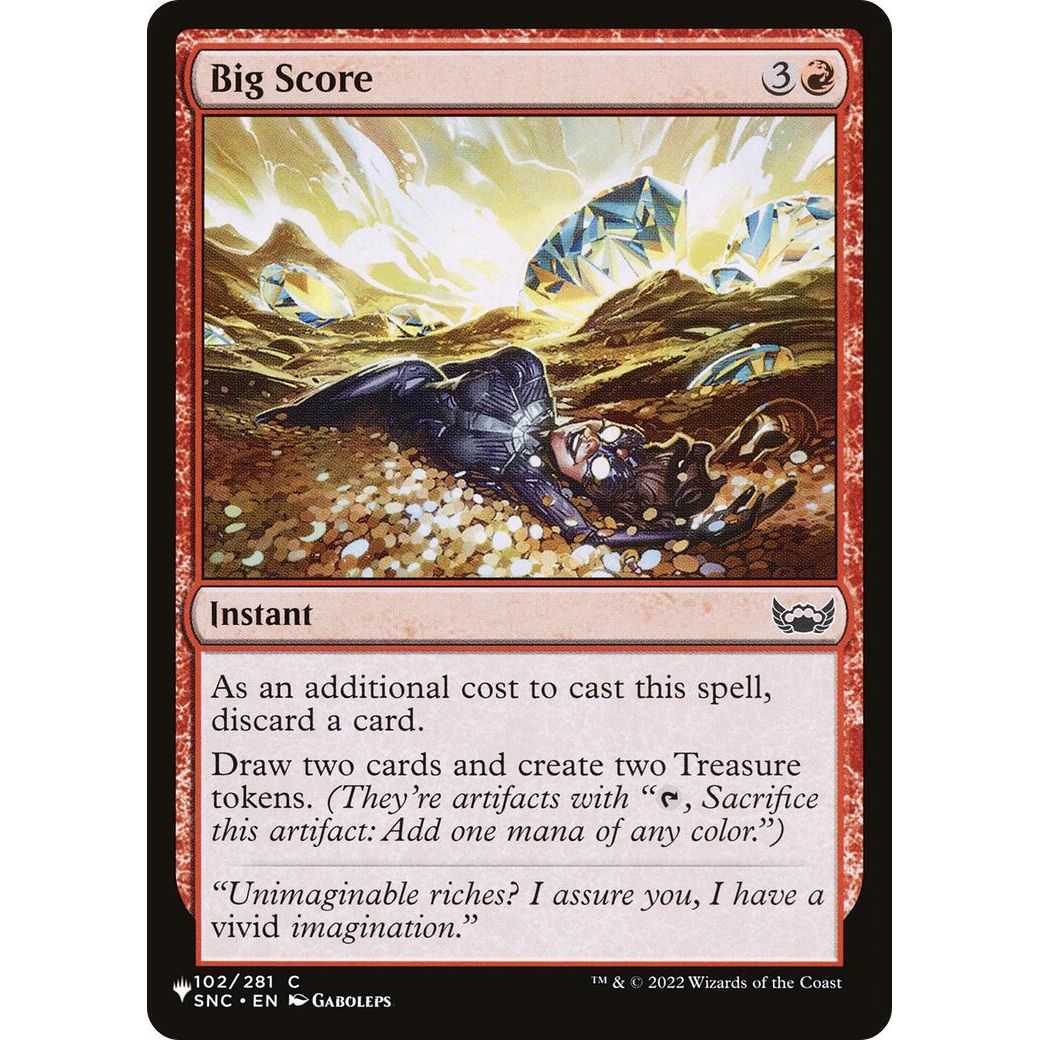 Image for Big Score (102/281) (LIST) - Magic: The Gathering