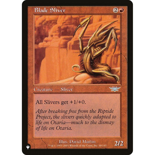 Image for Blade Sliver (88/145) (LIST) - Magic: The Gathering