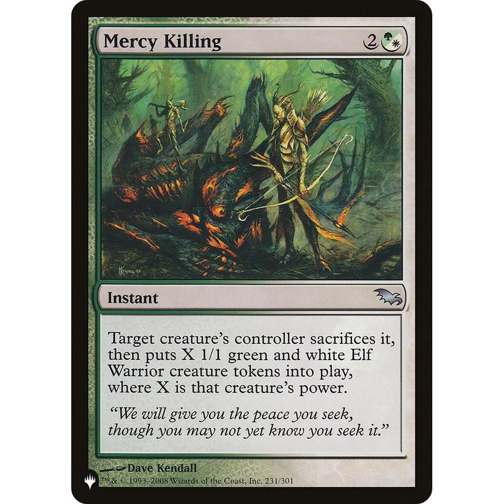 Image for Mercy Killing (231/301) (LIST) - Magic: The Gathering