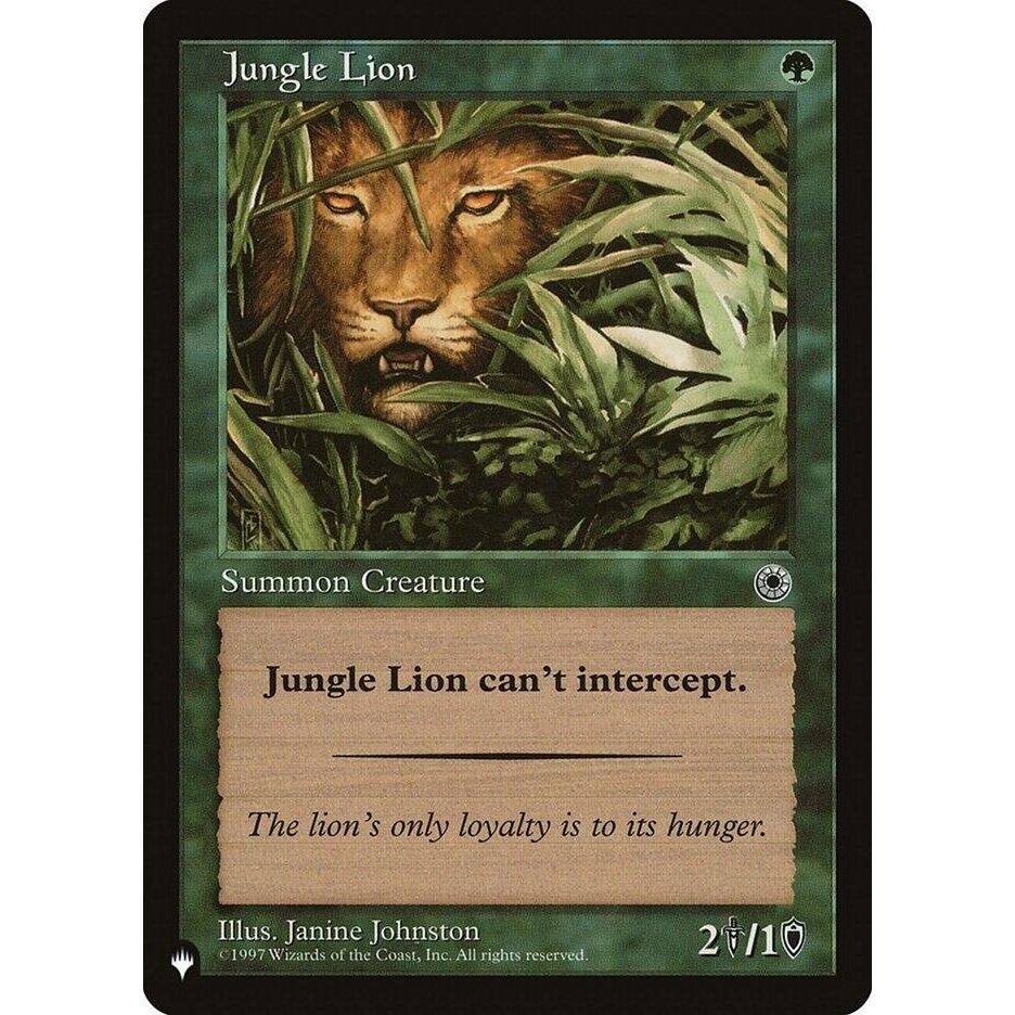 Image for Jungle Lion (LIST) - Magic: The Gathering