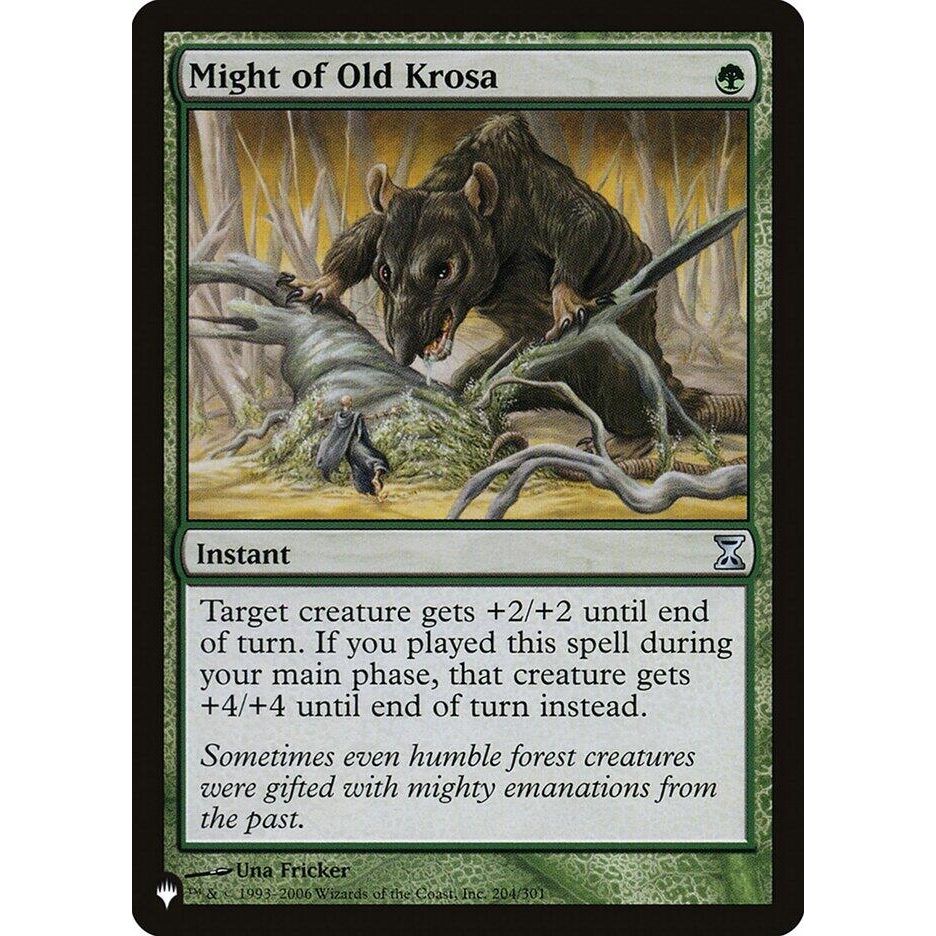 Image for Might of Old Krosa (204/301) (LIST) - Magic: The Gathering