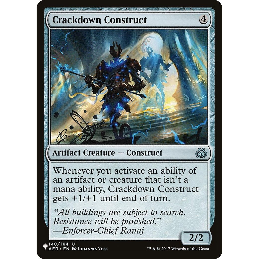 Image for Crackdown Construct (148/184) (LIST) - Magic: The Gathering