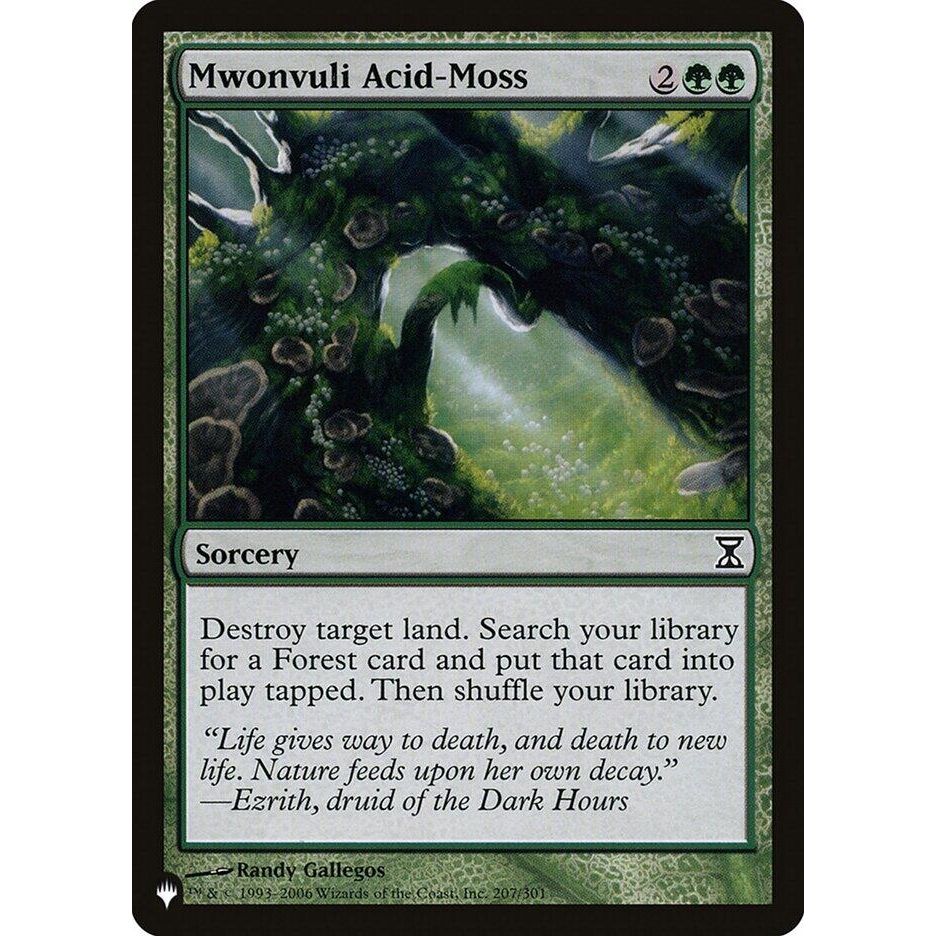 Image for Mwonvuli Acid-Moss (207/301) (LIST) - Magic: The Gathering