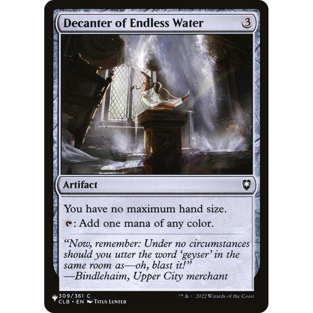 Image for Decanter of Endless Water (309/361) (LIST) - Magic: The Gathering