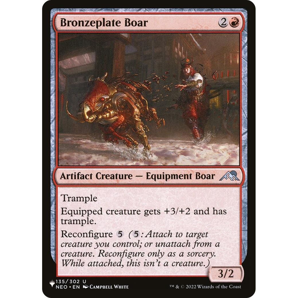 Image for Bronzeplate Boar (135/302) (LIST) - Magic: The Gathering