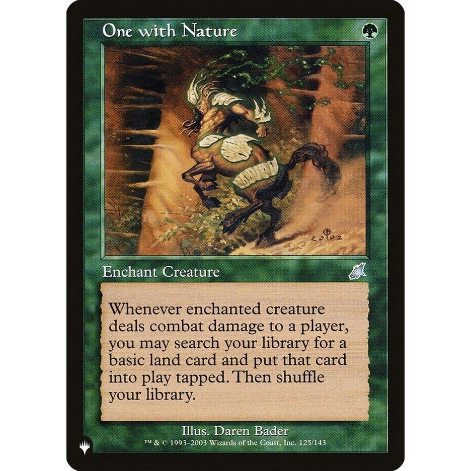 Image for One with Nature (125/143) (LIST) - Magic: The Gathering