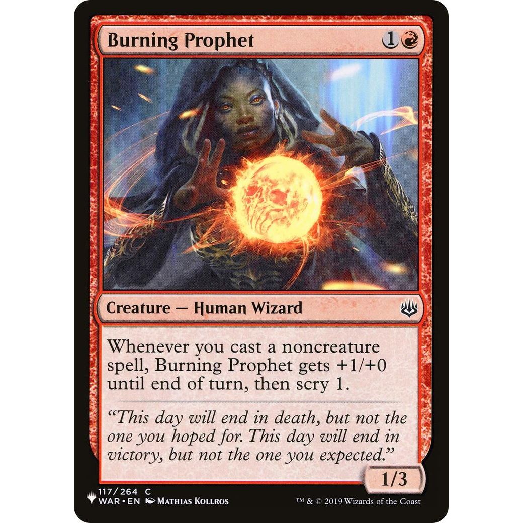 Image for Burning Prophet (117/264) (LIST) - Magic: The Gathering