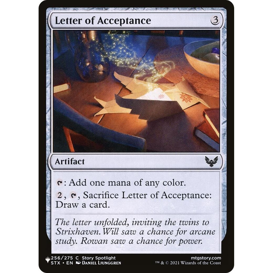Image for Letter of Acceptance (256/275) (LIST) - Magic: The Gathering