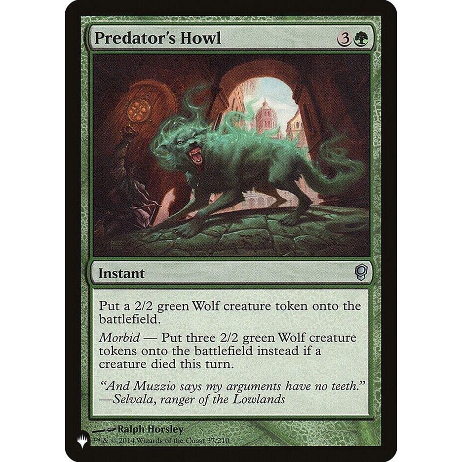 Image for Predator's Howl (37/210) (LIST) - Magic: The Gathering