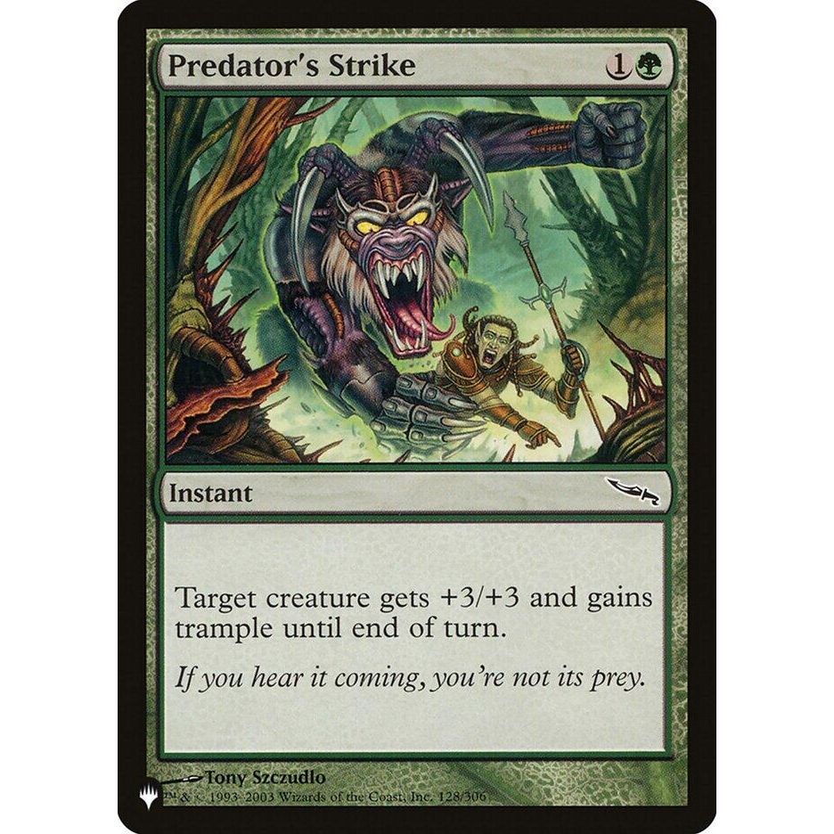 Image for Predator's Strike (128/306) (LIST) - Magic: The Gathering