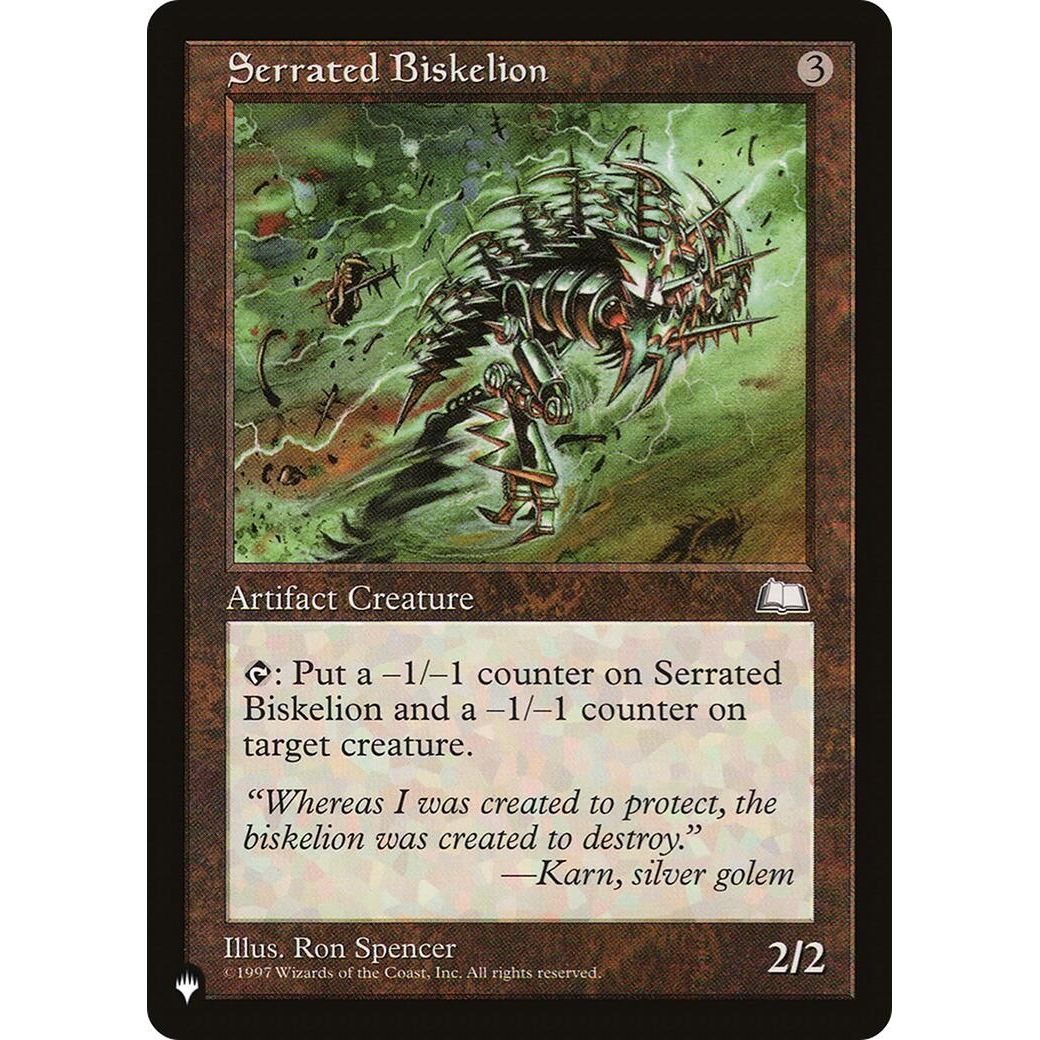 Image for Serrated Biskelion (LIST) - Magic: The Gathering