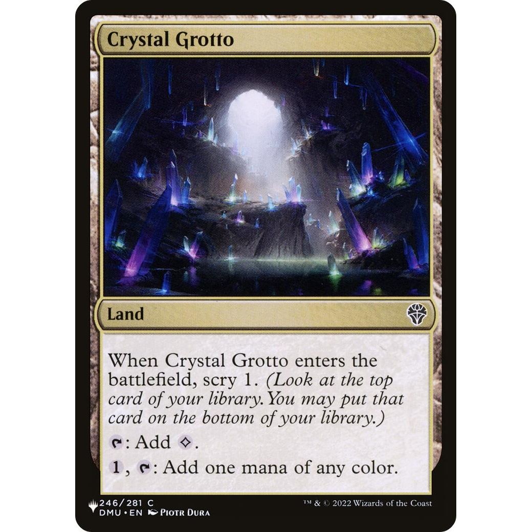 Image for Crystal Grotto (246/281) (LIST) - Magic: The Gathering
