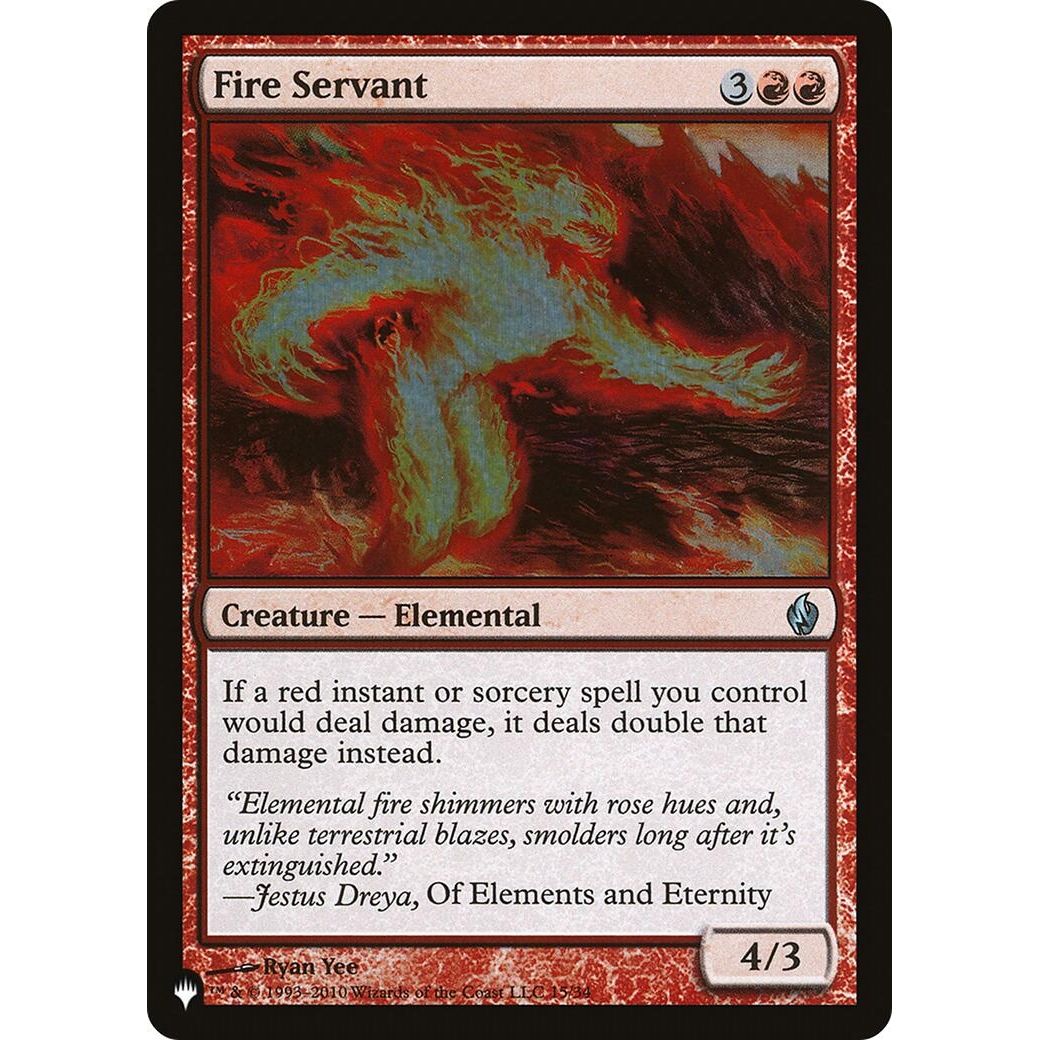 Image for Fire Servant (15/34) (LIST) - Magic: The Gathering