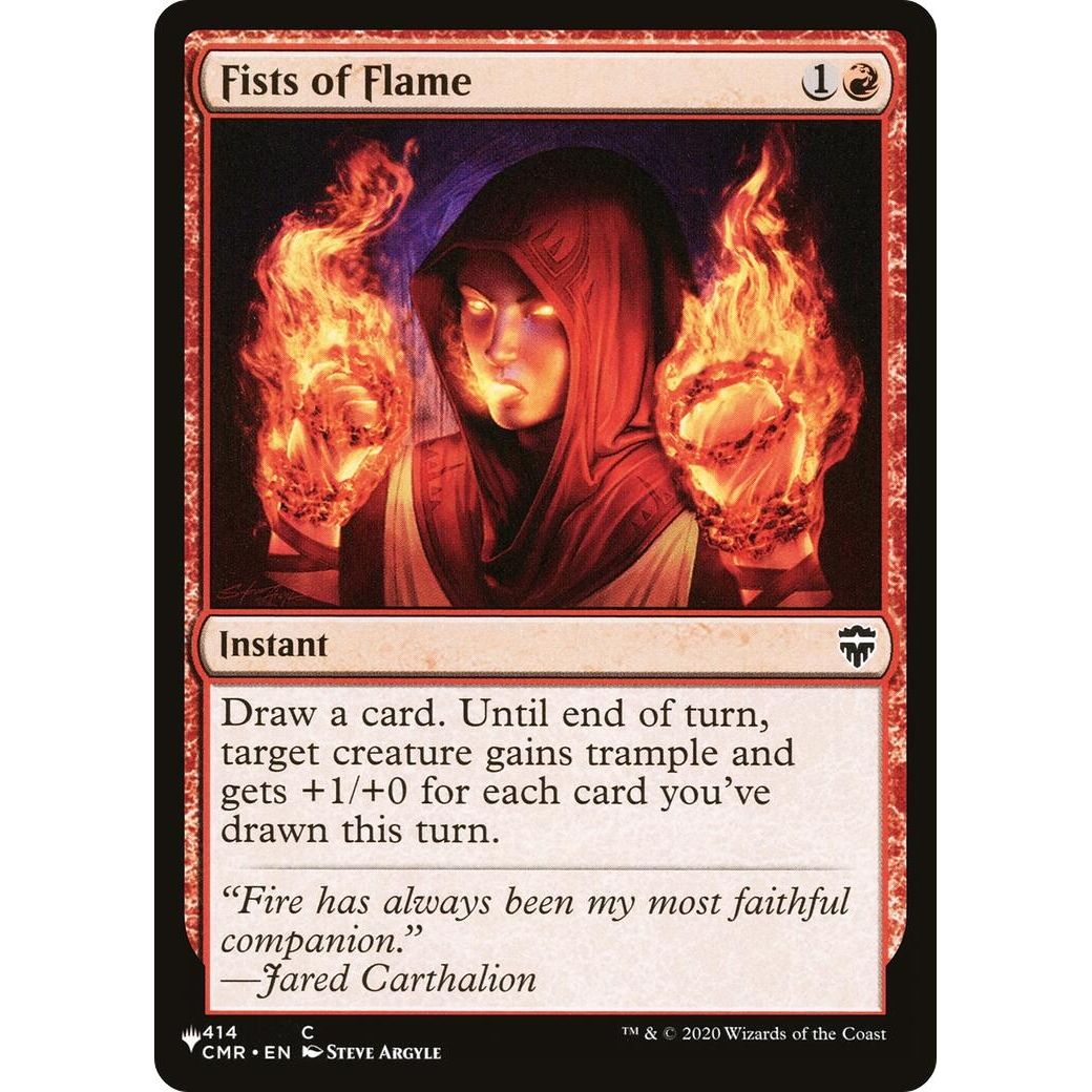 Image for Fists of Flame (414/361) (LIST) - Magic: The Gathering